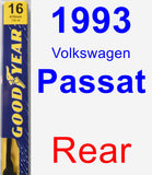 Rear Wiper Blade for 1993 Volkswagen Passat - Premium