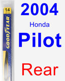 Rear Wiper Blade for 2004 Honda Pilot - Rear