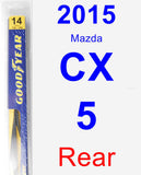 Rear Wiper Blade for 2015 Mazda CX-5 - Rear