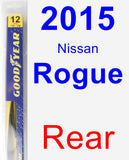 Rear Wiper Blade for 2015 Nissan Rogue - Rear