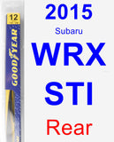 Rear Wiper Blade for 2015 Subaru WRX STI - Rear