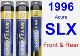 Front & Rear Wiper Blade Pack for 1996 Acura SLX - Assurance
