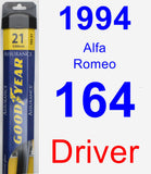 Driver Wiper Blade for 1994 Alfa Romeo 164 - Assurance