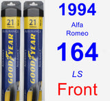 Front Wiper Blade Pack for 1994 Alfa Romeo 164 - Assurance