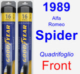 Front Wiper Blade Pack for 1989 Alfa Romeo Spider - Assurance
