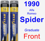 Front Wiper Blade Pack for 1990 Alfa Romeo Spider - Assurance