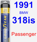 Passenger Wiper Blade for 1991 BMW 318is - Assurance