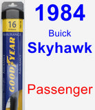 Passenger Wiper Blade for 1984 Buick Skyhawk - Assurance
