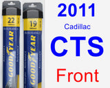 Front Wiper Blade Pack for 2011 Cadillac CTS - Assurance