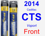 Front Wiper Blade Pack for 2014 Cadillac CTS - Assurance