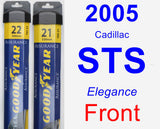 Front Wiper Blade Pack for 2005 Cadillac STS - Assurance