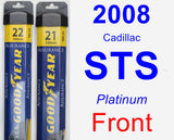 Front Wiper Blade Pack for 2008 Cadillac STS - Assurance