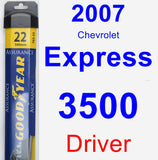 Driver Wiper Blade for 2007 Chevrolet Express 3500 - Assurance