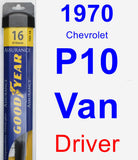 Driver Wiper Blade for 1970 Chevrolet P10 Van - Assurance