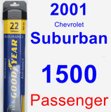 Passenger Wiper Blade for 2001 Chevrolet Suburban 1500 - Assurance
