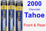 Front & Rear Wiper Blade Pack for 2000 Chevrolet Tahoe - Assurance