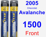 Front Wiper Blade Pack for 2005 Chevrolet Avalanche 1500 - Assurance