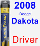 Driver Wiper Blade for 2008 Dodge Dakota - Assurance