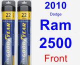 Front Wiper Blade Pack for 2010 Dodge Ram 2500 - Assurance