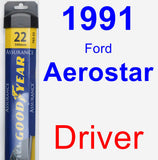 Driver Wiper Blade for 1991 Ford Aerostar - Assurance