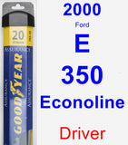 Driver Wiper Blade for 2000 Ford E-350 Econoline - Assurance