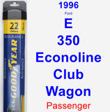 Passenger Wiper Blade for 1996 Ford E-350 Econoline Club Wagon - Assurance