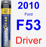 Driver Wiper Blade for 2010 Ford F53 - Assurance