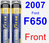 Front Wiper Blade Pack for 2007 Ford F650 - Assurance