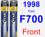 Front Wiper Blade Pack for 1998 Ford F700 - Assurance
