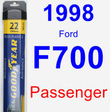 Passenger Wiper Blade for 1998 Ford F700 - Assurance