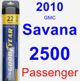 Passenger Wiper Blade for 2010 GMC Savana 2500 - Assurance