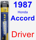 Driver Wiper Blade for 1987 Honda Accord - Assurance