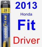 Driver Wiper Blade for 2013 Honda Fit - Assurance