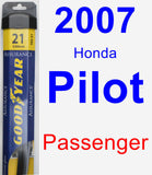 Passenger Wiper Blade for 2007 Honda Pilot - Assurance
