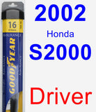 Driver Wiper Blade for 2002 Honda S2000 - Assurance