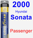 Passenger Wiper Blade for 2000 Hyundai Sonata - Assurance