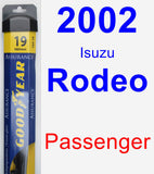 Passenger Wiper Blade for 2002 Isuzu Rodeo - Assurance