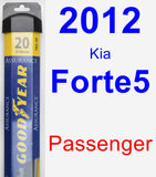 Passenger Wiper Blade for 2012 Kia Forte5 - Assurance
