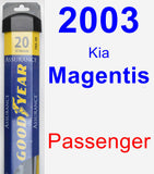 Passenger Wiper Blade for 2003 Kia Magentis - Assurance