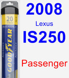 Passenger Wiper Blade for 2008 Lexus IS250 - Assurance