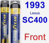 Front Wiper Blade Pack for 1993 Lexus SC400 - Assurance