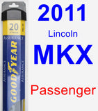 Passenger Wiper Blade for 2011 Lincoln MKX - Assurance
