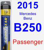 Passenger Wiper Blade for 2015 Mercedes-Benz B250 - Assurance
