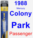 Passenger Wiper Blade for 1988 Mercury Colony Park - Assurance