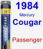 Passenger Wiper Blade for 1984 Mercury Cougar - Assurance