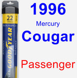 Passenger Wiper Blade for 1996 Mercury Cougar - Assurance