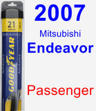 Passenger Wiper Blade for 2007 Mitsubishi Endeavor - Assurance