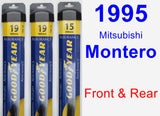 Front & Rear Wiper Blade Pack for 1995 Mitsubishi Montero - Assurance