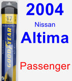 Passenger Wiper Blade for 2004 Nissan Altima - Assurance