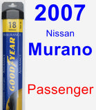 Passenger Wiper Blade for 2007 Nissan Murano - Assurance